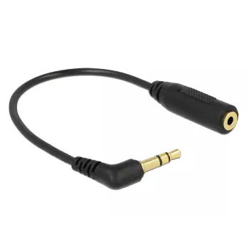 Audio Cable DeLOCK 0.17m 2.5mm/3.5mm Black