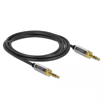 Audio Cable DeLOCK 85785 1m 3.5mm Black Grey