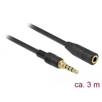 Audio cable DeLOCK 85633 3m 3.5mm Black