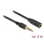 Audio cable DeLOCK 85633 3m 3.5mm Black