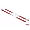 Cable Tie DeLOCK 18784 Steel Red 500mm 10 pcs