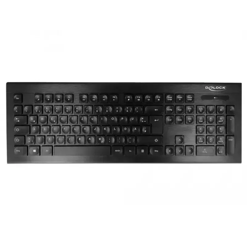Keyboard DeLOCK 12671 Office RF Wireless QWERTZ German Black