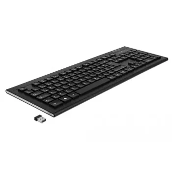 Keyboard DeLOCK 12671 Office RF Wireless QWERTZ German Black