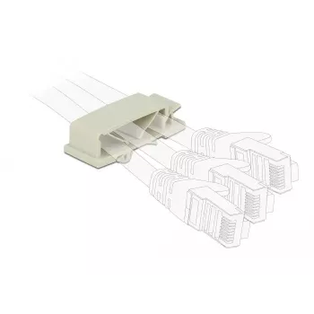 Cable holder DeLOCK 60186 Floor Cable organizer Grey 10 pc(s)
