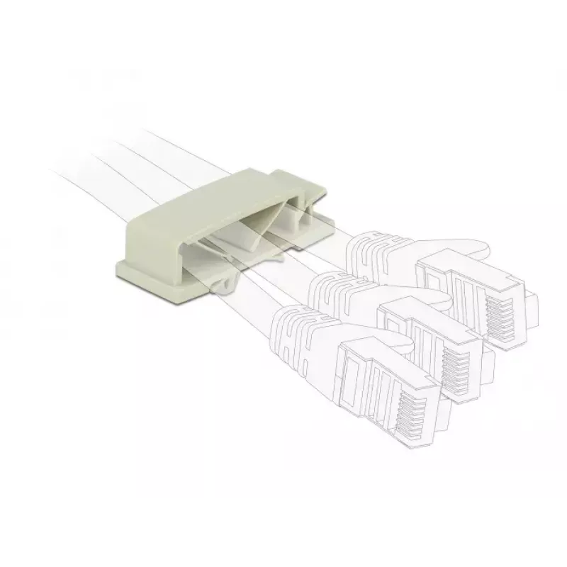 Cable holder DeLOCK 60186 Floor Cable organizer Grey 10 pc(s)