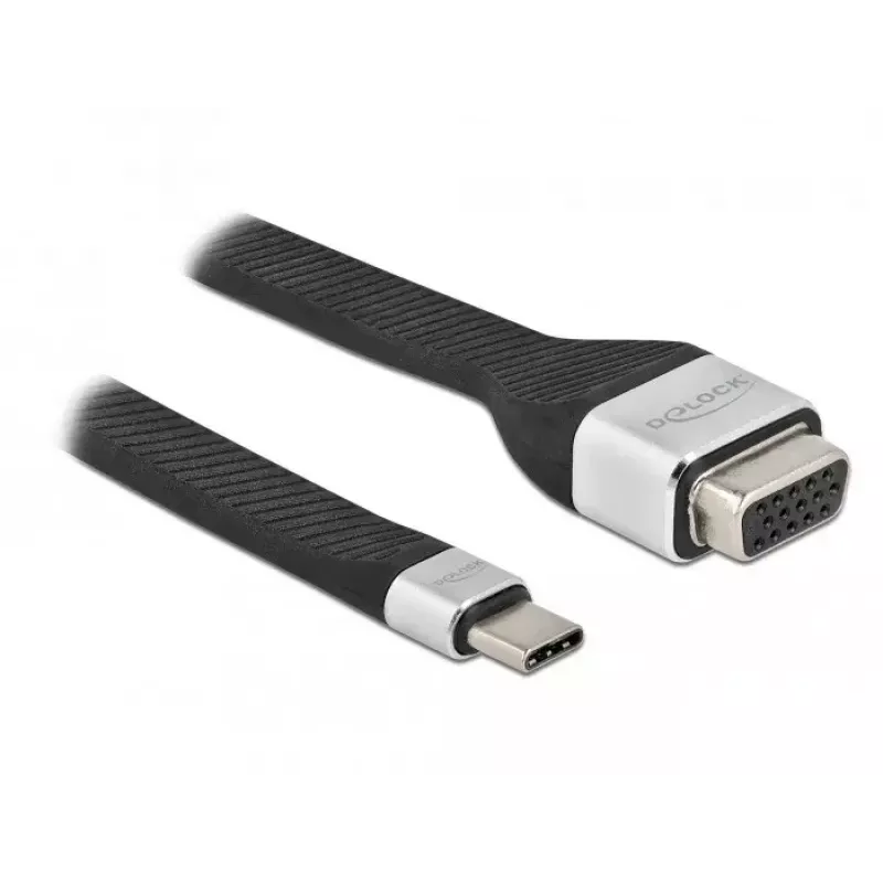 FPC Flat Ribbon Cable DeLOCK USB Type-C to VGA 86935
