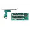DeLOCK Riser Card PCI Express x1 to 2 x PCI 32 Bit Slot 60 cm cable