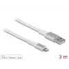 DeLOCK USB data and power cable for iPhone iPad iPod 3 m Lightning
