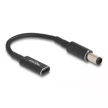 DeLOCK Adapter cable USB Type-C female to HP 7.4 x 5.0 mm male 15 cm