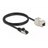 Cable RJ45 plug to Keystone Module RJ45 jack DeLOCK 87027