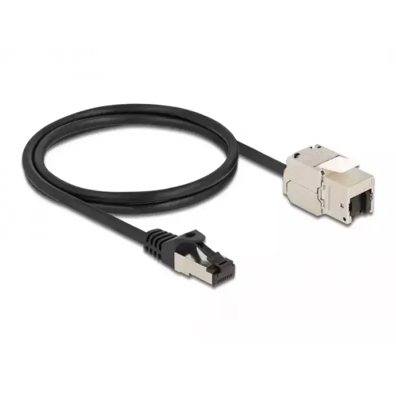 Cable RJ45 plug to Keystone Module RJ45 jack DeLOCK 87027