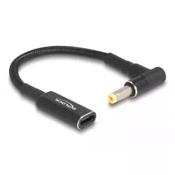 DeLOCK Adapter cable USB Type-C female to HP 4.8 x 1.7 mm male 90° 15 cm