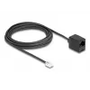 DeLOCK Telephone Cable RJ11 plug to RJ45 jack black 5 m