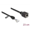 Network Cable DeLOCK 88006 RJ45 jack to pin header female Cat5e 0.23m Black