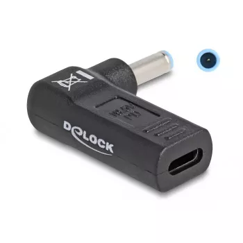 DeLOCK Adapter USB Type-C female to HP 4.5 x 3.0 mm male 90° angled