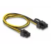 DeLOCK 83004 internal power cable 0.5 m PCI-E 6-pin to 2 x 6+2 pin