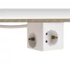 DeLOCK 11502 Power Extension 1.5m 3 AC Outlets Indoor White