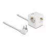DeLOCK 11502 Power Extension 1.5m 3 AC Outlets Indoor White