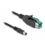 DeLOCK PoweredUSB cable male 12 V to DC 5.5 x 2.5 mm male 3 m