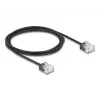 Network Cable DeLOCK RJ45 Cat.6 UTP Ultra Slim 2m Black