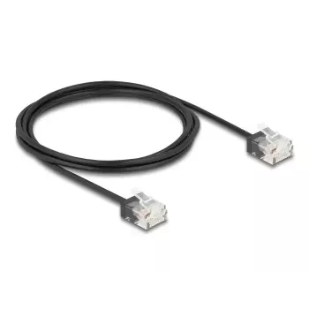 Network Cable DeLOCK RJ45 Cat.6 UTP Ultra Slim 2m Black