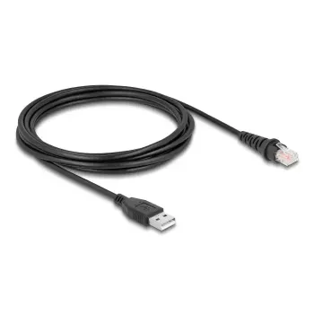 DeLOCK RJ50 to USB 2.0 Type-A Barcode Scanner Cable 3m F/UTP