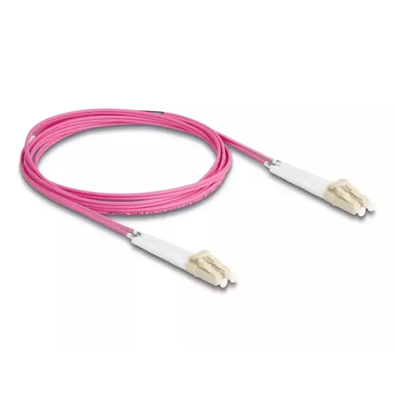 Optical Fiber Cable DeLOCK LC Duplex to LC Duplex OM4 2m