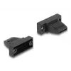 Cable boot DELOCK D-Sub Housing 9‑pin for flat cable, plastic, black, 25×32×14 mm