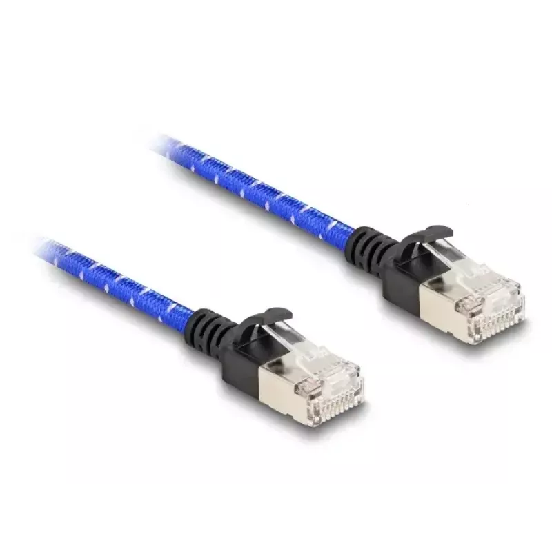 Network Cable DeLOCK RJ45 Cat.6A 1m Blue