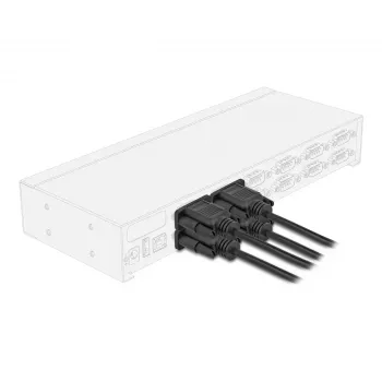 DeLOCK 86824 Serial Cable Black 2 m DB-9