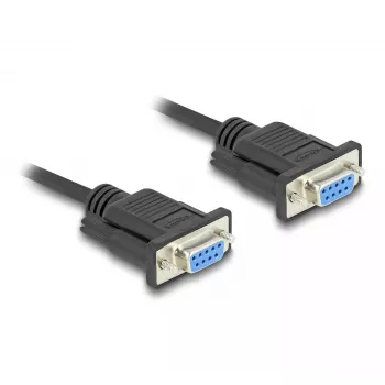 DeLOCK 86824 Serial Cable Black 2 m DB-9