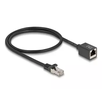 Networking Cable DeLOCK 88052 RJ-45 Cat6a 0.5m Black