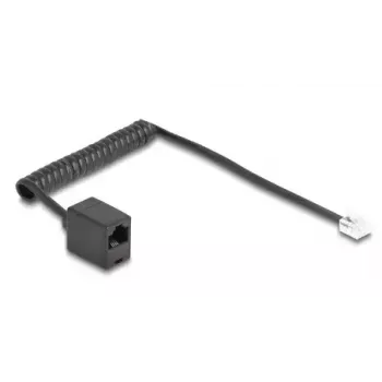 DeLOCK 88720 telephone cable 1 m Black RJ-11 RJ-45