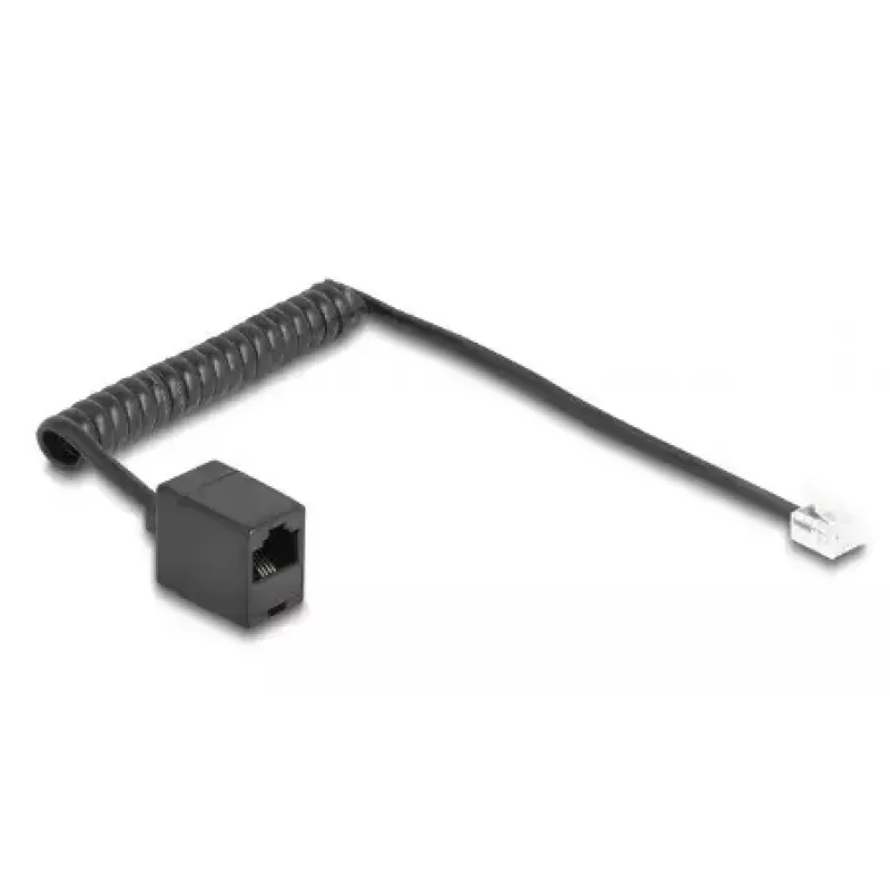 DeLOCK 88720 telephone cable 1 m Black RJ-11 RJ-45