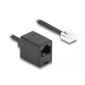 DeLOCK 88720 telephone cable 1 m Black RJ-11 RJ-45