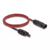Cable DELOCK 90972 DL4 solar connector male to female 4 mm² 1 m red/black 1000 V DC