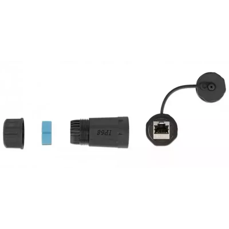 Network Cable DeLOCK 86701 RJ45 to RJ45 Cat.6A Black