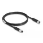 DeLOCK M8 4 pin Cable A-coded male to female PUR TPU 1 m
