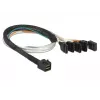 Cable DeLOCK 0.5m SFF-8643/4 x SATA 7p