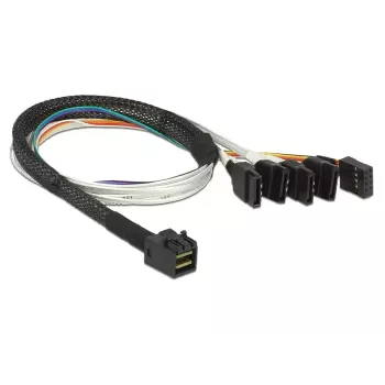 Cable DeLOCK 0.5m SFF-8643/4 x SATA 7p