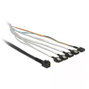 Cable DeLOCK 0.5m SFF-8643/4 x SATA 7p