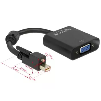 Video Cable Adapter DeLOCK 62641 Mini DisplayPort to VGA 0.25m
