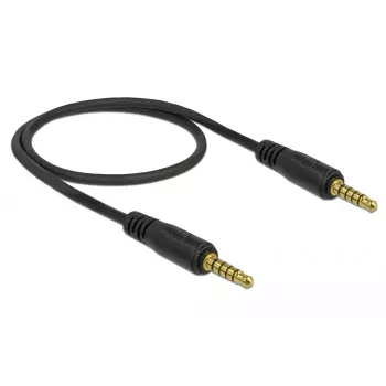 Audio Cable DeLOCK 85695 0.5m 3.5mm Black