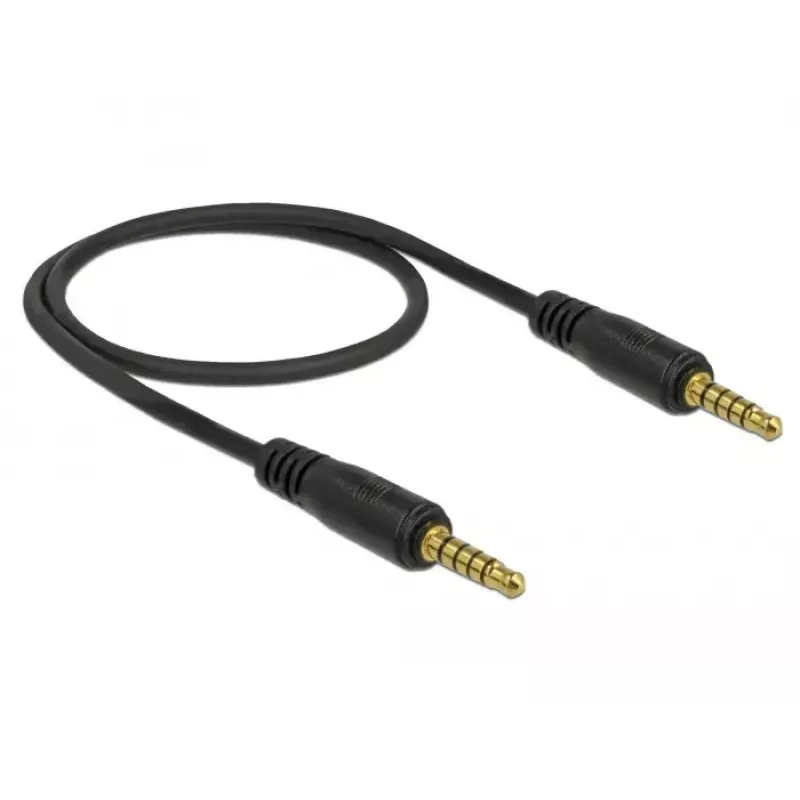 Audio Cable DeLOCK 85695 0.5m 3.5mm Black