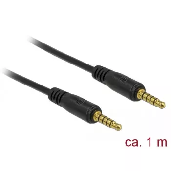 Audio cable DeLOCK 85696 1m 3.5mm Black