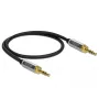 Audio Cable DeLOCK 85784 0.5m 3.5mm Black Grey