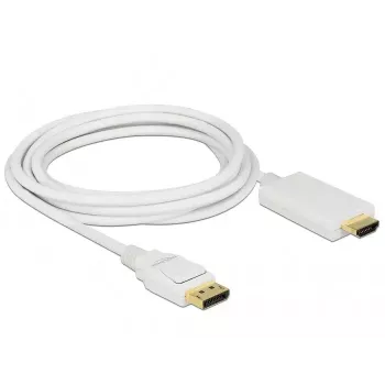 Video Cable Adapter DeLOCK 83819 3m DisplayPort HDMI White