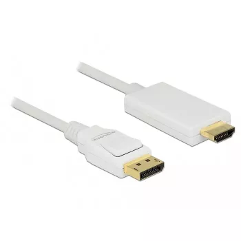 Video Cable Adapter DeLOCK 83819 3m DisplayPort HDMI White