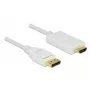 Video Cable Adapter DeLOCK 83819 3m DisplayPort HDMI White