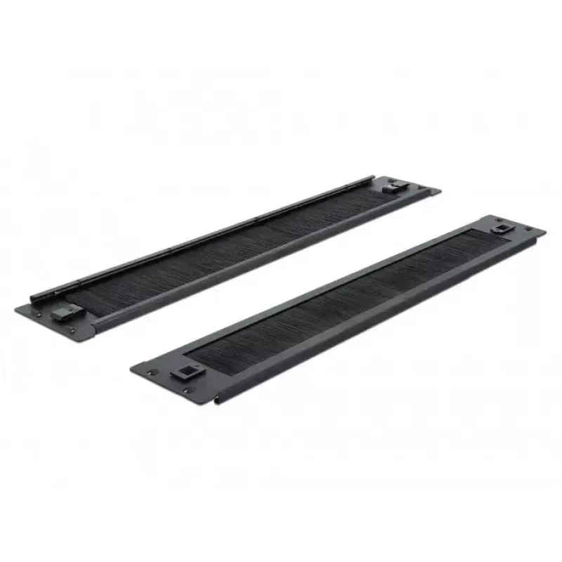 Brush panel DeLOCK 19 inch Cable Management Brush Strip tool free 2U black